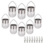 Sunwind Hanging Solar Ball Lights Outdoor - 8 Pack Cracked Glass Decorative G... New. Price: $34.68.