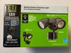 Eti 240 Degree Led Motion Sensor Light Outdoor Bronze Twin Head Flood Nib New. Price: $49.99.