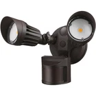 Dual-head Motion-activated Led Outdoor Security Light With Photocell, Bronze New. Price: $49.99.