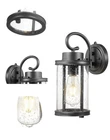 Kudos 12 Inch Dusk Dawn Black Matt Wall Light Open. Price: $25.00.