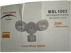 Electoral By Elegant Lighting Motion Active Security 5000K 1400 Lumens 20W New. Price: $20.00.