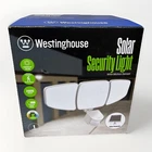 Westinghouse 2000 Lumen Solar Powered Security Light With Motion Sensor, White New. Price: $29.99.