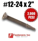 Intercorp R200W #12-24 X 2" War Self Drilling Screw Philips Flat Head 2,000 New. Price: $158.05.