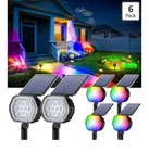 Coozaming Solar Spot Lights Outdoor 7 Modes Colored 6 Pack New. Price: $33.99.