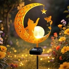 Znycye Solar Lights Outdoor Decorative Moon Cat Butterfly Stake ... New. Price: $38.80.