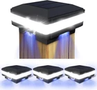Sumaote Solar Post Cap Light, 52 Leds 160 Lumen Outdoor Fits 4X New. Price: $81.79.