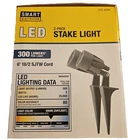 Smart Electrician 2 Pack Led 300 Lumens Stake Light Pivots W/6FT Cord Open. Price: $16.99.