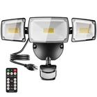 Ustellar 55W Plug In Flood Outdoor, 5500LM Motion Sensor Lights... New. Price: $76.27.