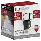 Luxworx Battery Powered Dual Head Motion Sensor Light New. Price: $15.99.