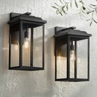 John Timberland Eastcrest 20 1/2" Black Outdoor Wall Lights Set Of New. Price: $299.98.
