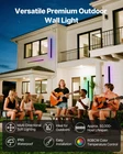 Vevor 39.4" Modern Rgb Outdoor Wall Lights 2PCS, Dimmable, IP65, W/ Remote New. Price: $125.99.