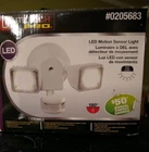 Utilitech Pro White Security Led Light Motion-activated 180 Dusk/dawn New. Price: $30.00.