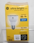 Ge Ultra Bright 100W Eqv 10W Led Bulb PAR20 Medium Base Warm White Indoor Flood New. Price: $6.95.