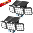 Wdtpro Solar Lights Outdoor Flood Light, 3500LM Bright Motion 2 Pack, Black New. Price: $47.91.