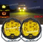 Yellow 5'' Led Work Lights Bar Flood Spot Offroad Fit Polaris Can-am Atv Truck New. Price: $45.79.