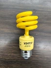 13W Yellow Cfl Spiral Bug Light Bulb, 60W Equivalent, E26 S7267 Satco New. Price: $9.99.