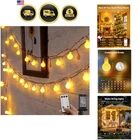 Globe String Lights, 33 Feet 100 Led Fairy Plug In, 8 Modes With Remot... New. Price: $35.22.