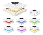 Aponuo Solar Post Cap Lights With 8 Rgb Solid Colors & Multicolor Flow - Pack Open. Price: $47.99.