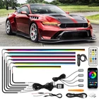 10 IN1 Led Rgb Acrylic Interior Strip Lights Ambient Ford Mustang Gt New. Price: $73.11.