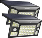 2 Pack 4000MAH Solar Motion Sensor Lights, 1300LM Waterproof Outdoor Flood New. Price: $83.99.