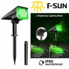 T-sun Led Solar Spotlights Green Outdoor Yard Pathway Garden Landscape Lamp IP65 New. Price: $56.99.