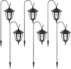 Viewsun 34 Inch Hanging Solar Lights, Shepherd Hook With 6 Pack, White New. Price: $71.99.