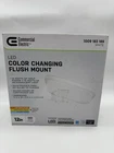Commercial Electric 564491111 Led Flush Mount Square Light, 1100 Lumens Open. Price: $16.50.