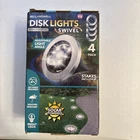 Bell + Howell Solar Led Swivel Disk Path Lights 4-PACK Brand New. Price: $23.99.