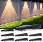 Solar Fence Lights Outdoor 8-PACK IP67 Waterproof Wall Dusk To New. Price: $49.99.