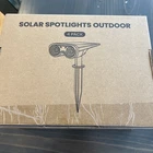 Solar Spot Lights Outdoor, IP67 Waterproof 4 Pack 3 Lighting Modes Black New. Price: $19.55.