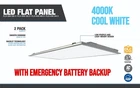 Lot New 2X4 Led Flat Panel Ceiling Light 40W 4000K W/ Emergency Battery Backup. Price: $119.95.