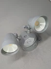 Dual Head Integrated Led Outdoor Flood Security Light Gray Hardwired Fixture Open. Price: $24.87.