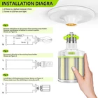 Led Corn Bulb 100W 4500/5000/5700K Warehouse Shop Area Lighting Fixture New. Price: $52.42.