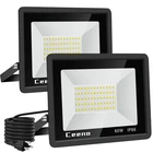 Ceena 2 Pack 60W Plug Led Flood Light In-without Switch, Black New. Price: $41.92.