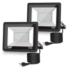 Dusk Dawn Floodlight Outdoor, 50W Auto On/off 6000K Daylight Plug In Flood... New. Price: $52.04.