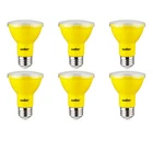 Sunlite 6PK Yellow Led PAR20 Reflector Light Bulb, 3W, Medium Base, Dimmable New. Price: $42.75.