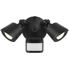 Multi Color-temp 2-LIGHT Led Motion Sensored Double Flood In Matte Black New. Price: $72.00.