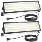 Agrantop 2 Pack Linkable Led Shop Light Built-in Outlet 100W 15000LM Aluminum New. Price: $113.73.