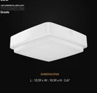 Probrite 150W Equivalent Integrated Led White Outdoor Canopy/ceiling Light 4000K New. Price: $49.99.