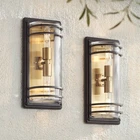John Timberland Habitat 16" Bronze Brass Outdoor Wall Lights Set Of 2 New. Price: $168.95.