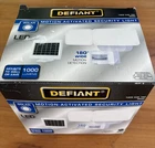 Defiant DFI-0553-WH Solar Motion 2-HEAD Led Security Light, 180 White, 500 Lume Open. Price: $24.95.