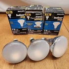 3-BULB Pack Lot Philips Indoor Flood Light Frost Silicone Coated 75W BR30 120V Open. Price: $44.10.