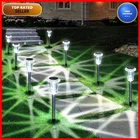Eyrosa Solar Outdoor Lights 10 Pack Waterproof Stainless Steel Stake New. Price: $39.14.