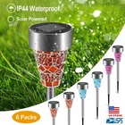 6PCS Solar Powered Pathway Lights Stainless Steel Mosaic Led Lamp Garden Patio New. Price: $29.86.