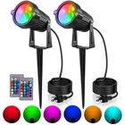 Ourleeme Lawn Flood Light Stake, 2-IN-1 Waterproof Outdoor Remote Controlle L... New. Price: $30.46.