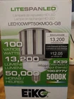 New In Box Eiko Led Litespan Hid Replacement 100W 13,200LM 5000K. Price: $25.00.