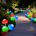 Behiller 6PK Solar Mushroom Lights Lawn Yard Garden Decor Multi-color New. Price: $31.99.