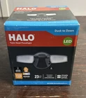 Halo Led Flood Light Twin Head 1420LM Bronze Outdoor Integrated ESF1A4DB Open. Price: $9.99.