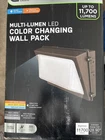 Commercial Electric Multi-lumen Led Color Changing Wall Pack Up To 11,700 Lumens New. Price: $74.85.