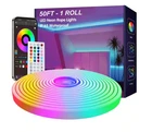 Beambox 50 Ft Rgb Led Strip Rope Light, IP65 Waterproof, Remote Control Open. Price: $58.49.